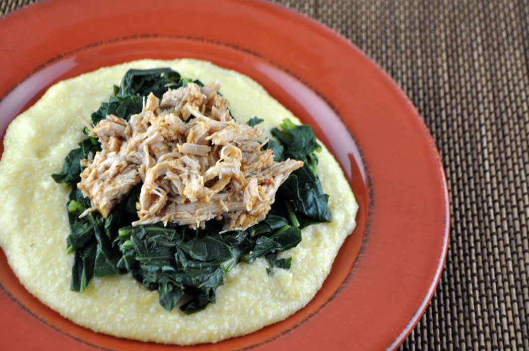 Greens Topped Grits