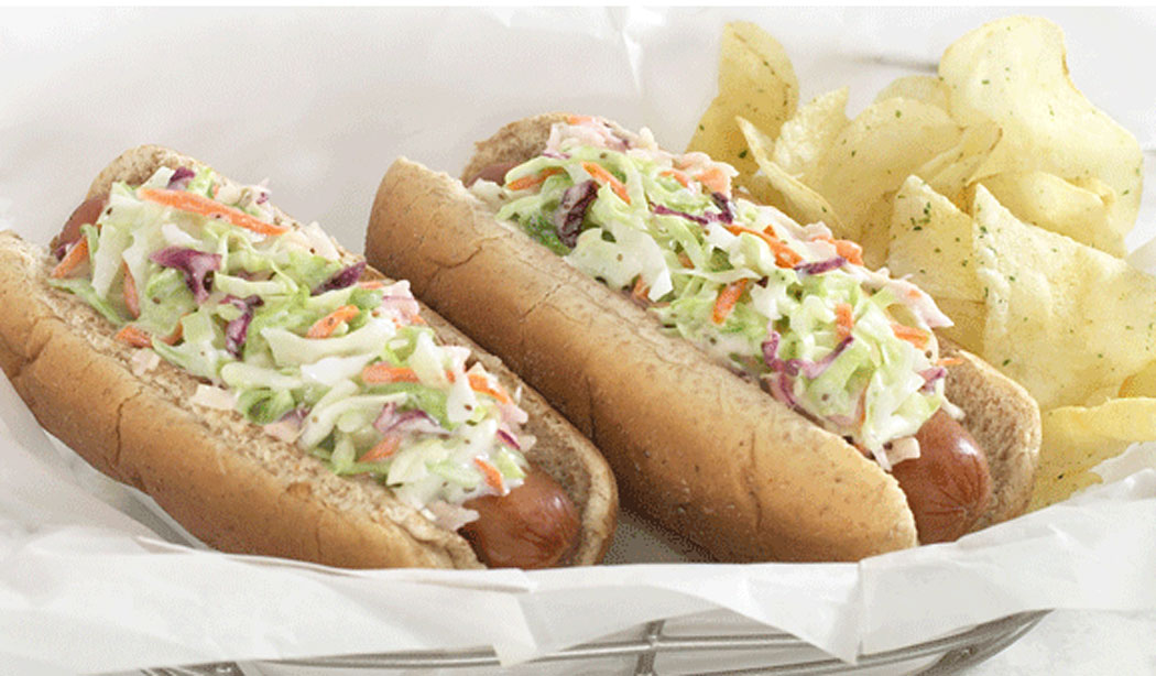 Dogs with Coleslaw